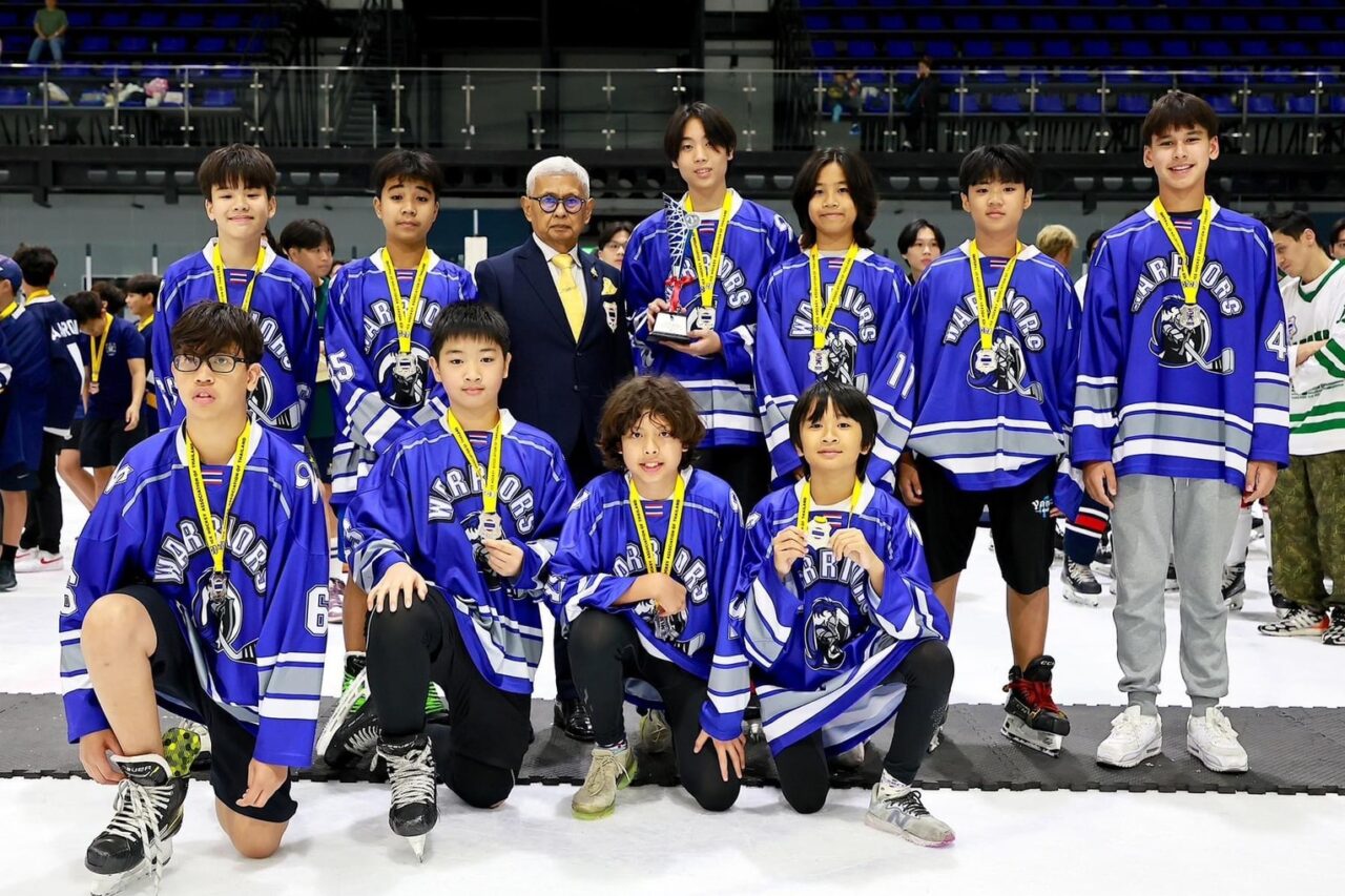 U14 Bangkok Warriors Runner-up of Thailand Ice Hockey Championship 2024 (16-19 Aug 24)