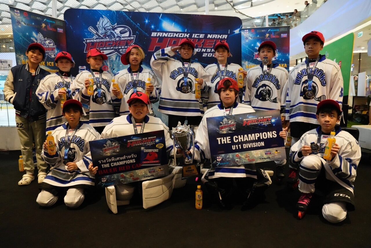 Congrats!!! Bangkok Warriors-Blue The Champions U11 Division of Bangkok Ick Naka Hockey Championship 2024 (12-15 Dec 2024)